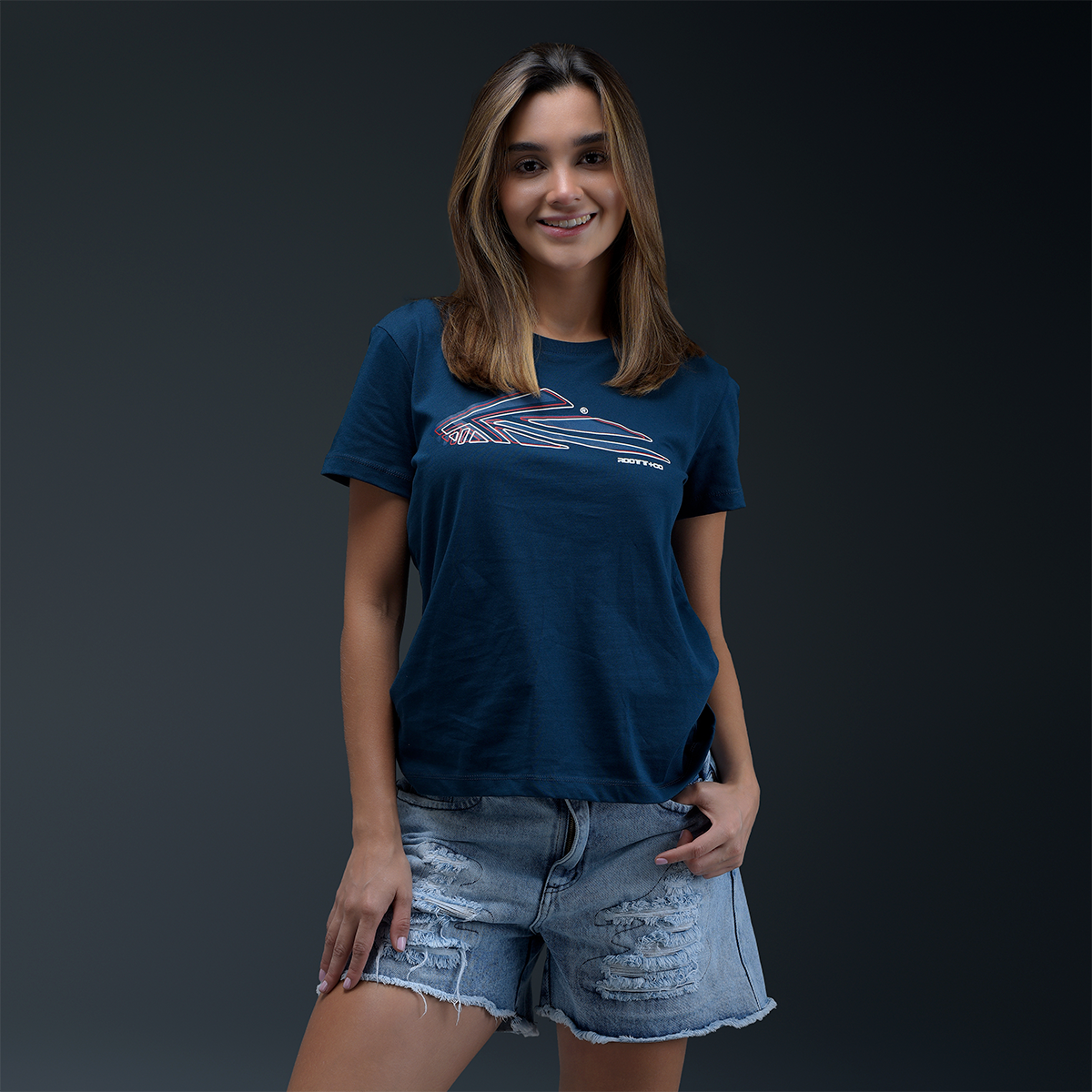 Camiseta Azul Mujer