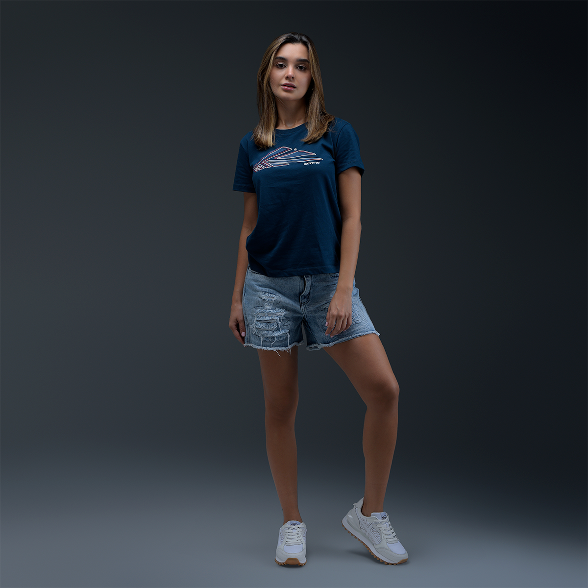 Camiseta Azul Mujer