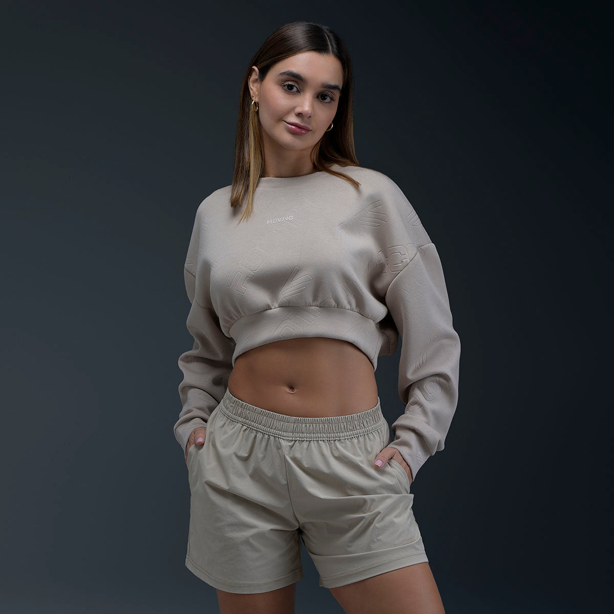 Saco Deportivo Beige Mujer