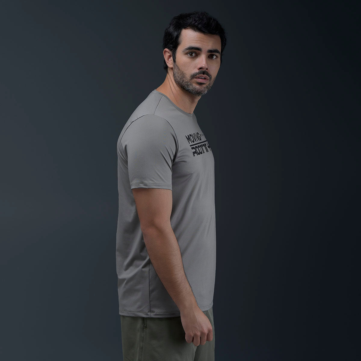 Camiseta Deportiva Gris