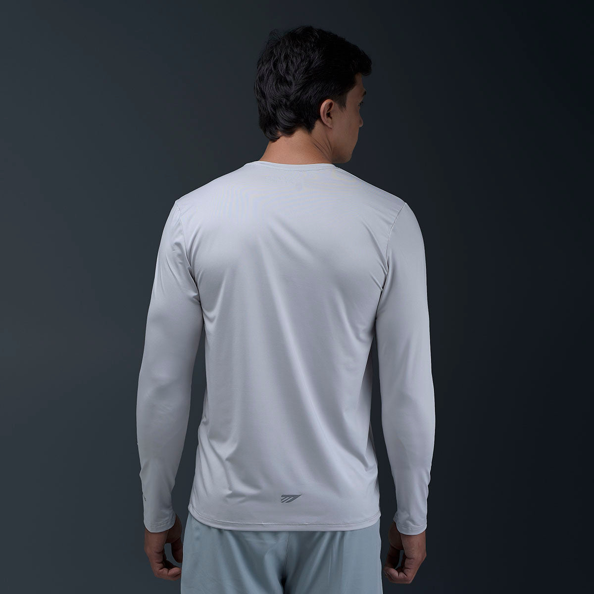 Camiseta Manga Larga Deportiva Gris