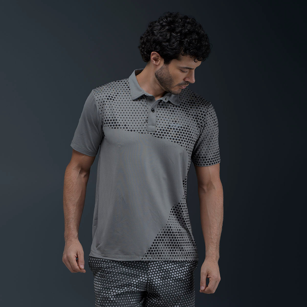 Polo Deportivo Gris
