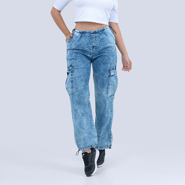 Jeans Cargo Mujer