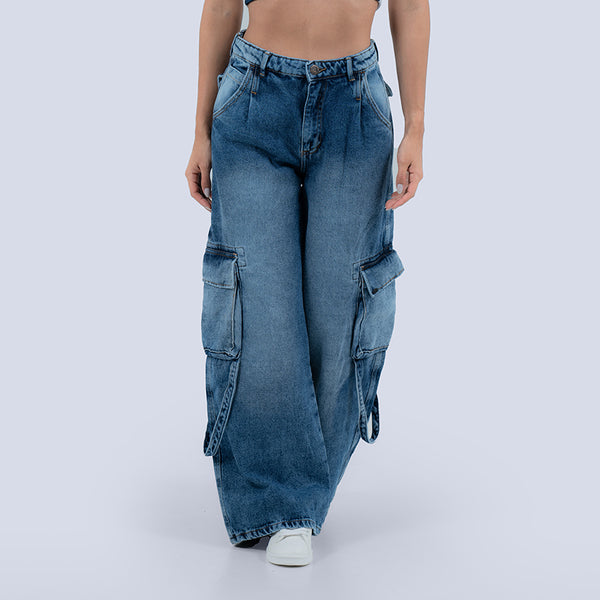 Jeans Wide Leg Mujer