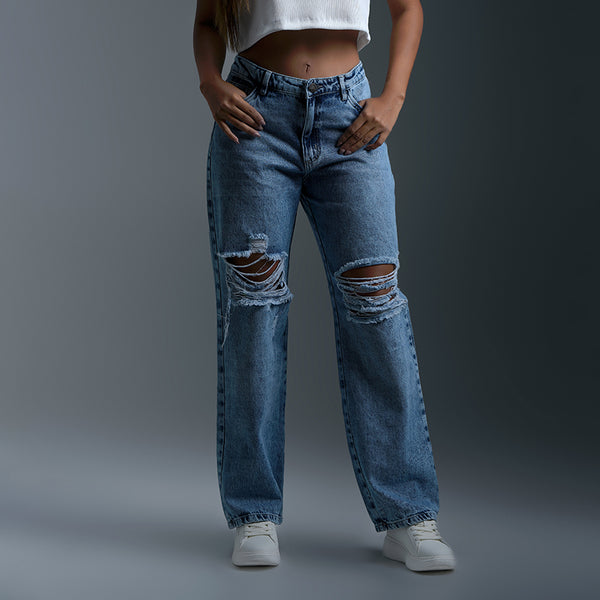 Jeans Wide Leg Mujer