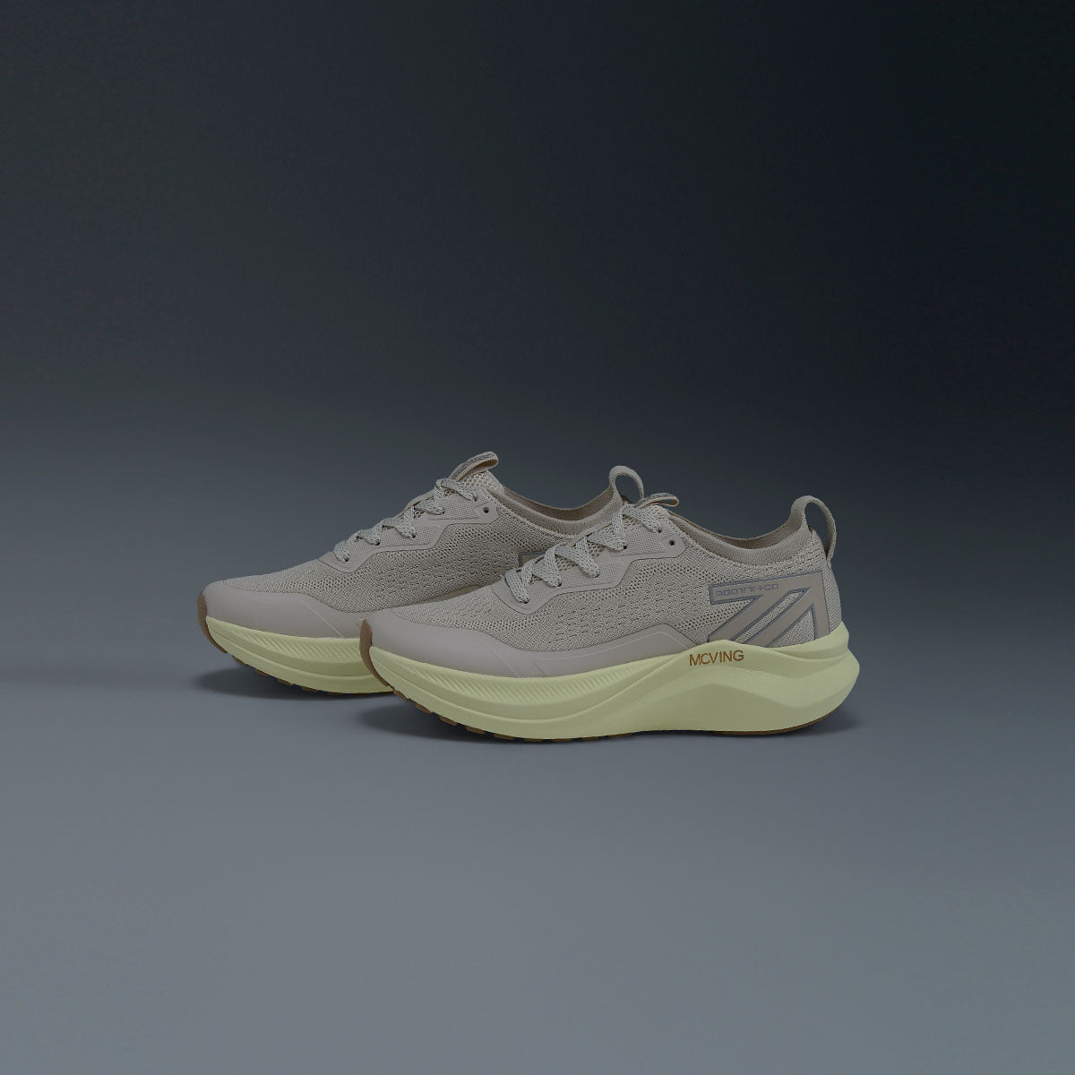 Tenis Running Mujer Beige