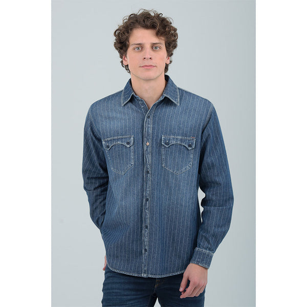 Camisa Denim Manga Larga