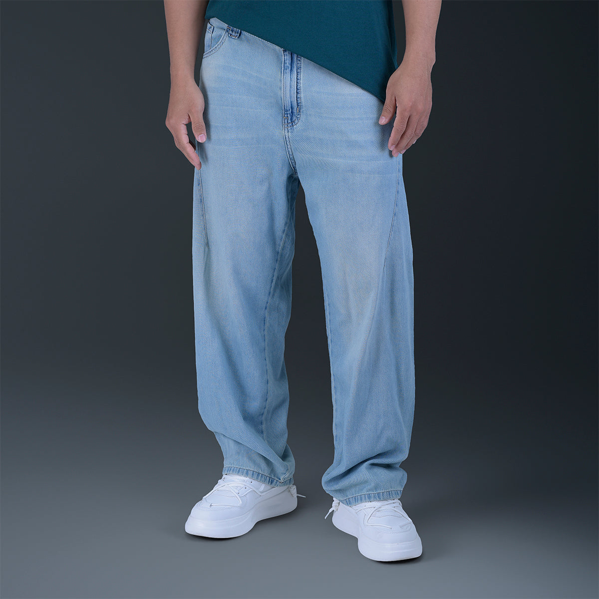 Jeans Azul Regular Baggy