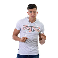 Camiseta Gris Con Capucha