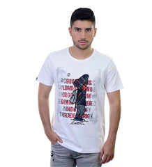 Camiseta Blanca Estampada
