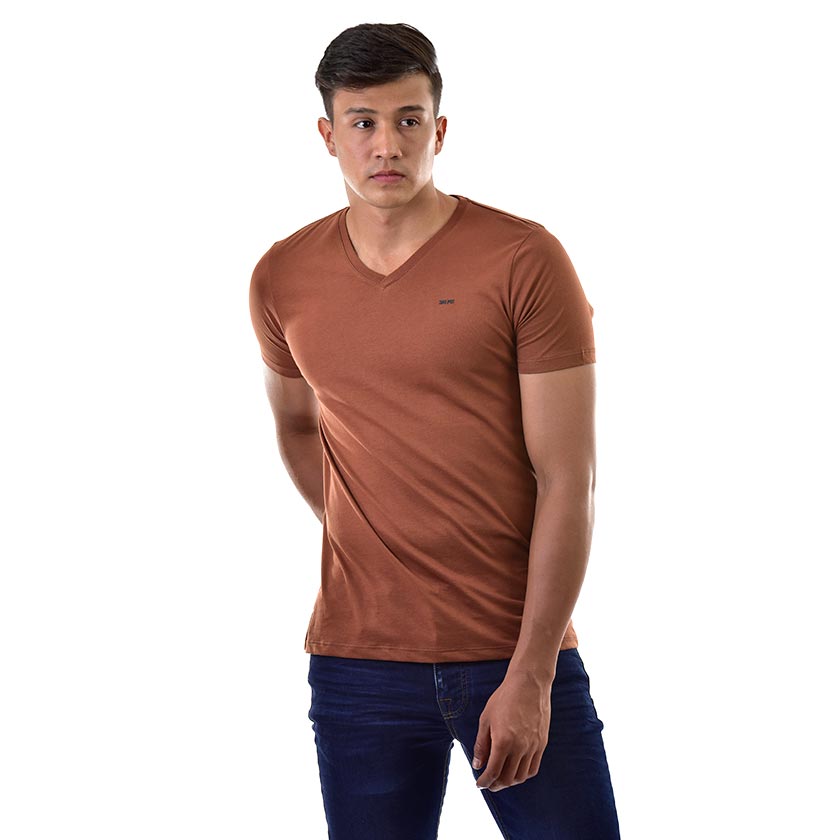 Camiseta Básica Cuello En V